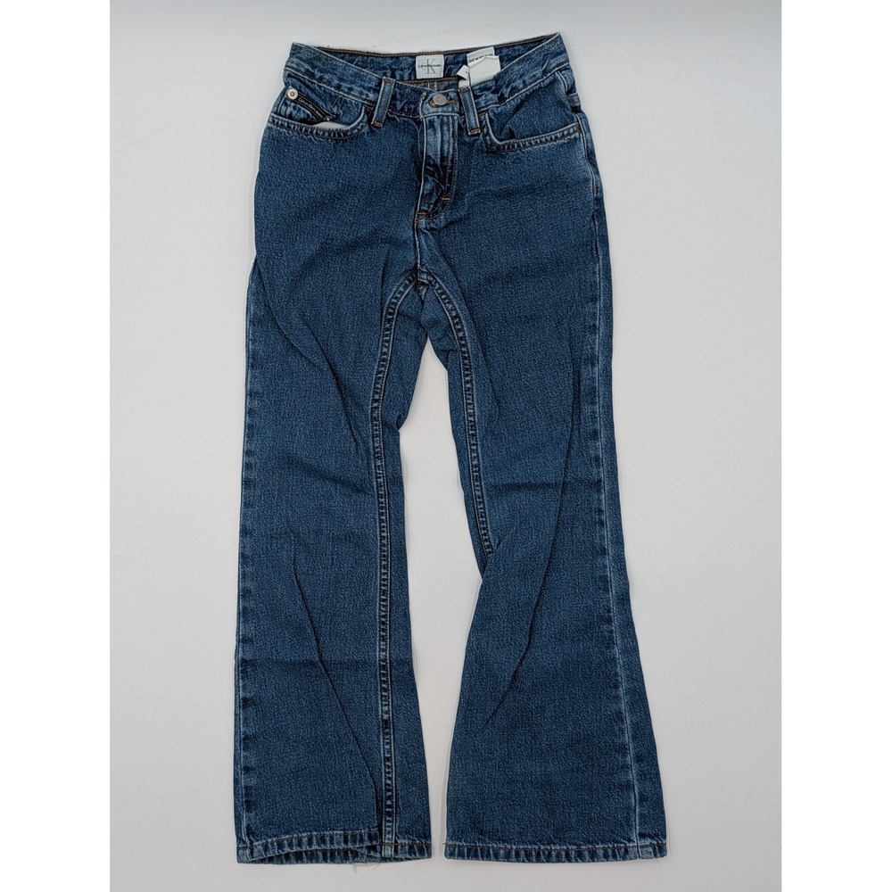 Calvin Klein Jeans Kids Flare Denim Indigo Size 7